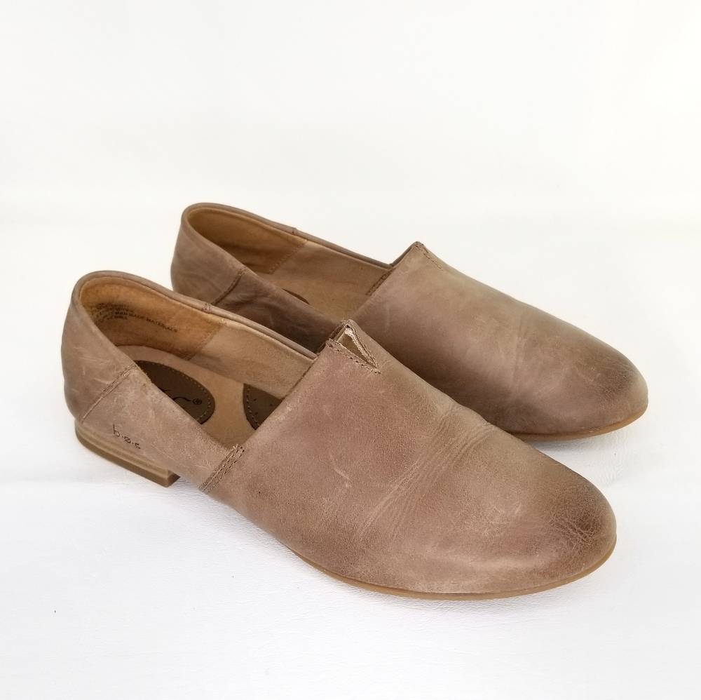 B.O.C BOC Suree taupe leather slip on loafer shoe